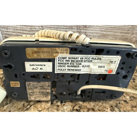 1970's GTE AE model 182 Rotary Desk phone Tan - Picture 7 of 12